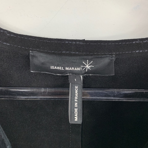 Isabel Marant Black Suede Lace-Up Faone Tunic - Picture 4 of 8